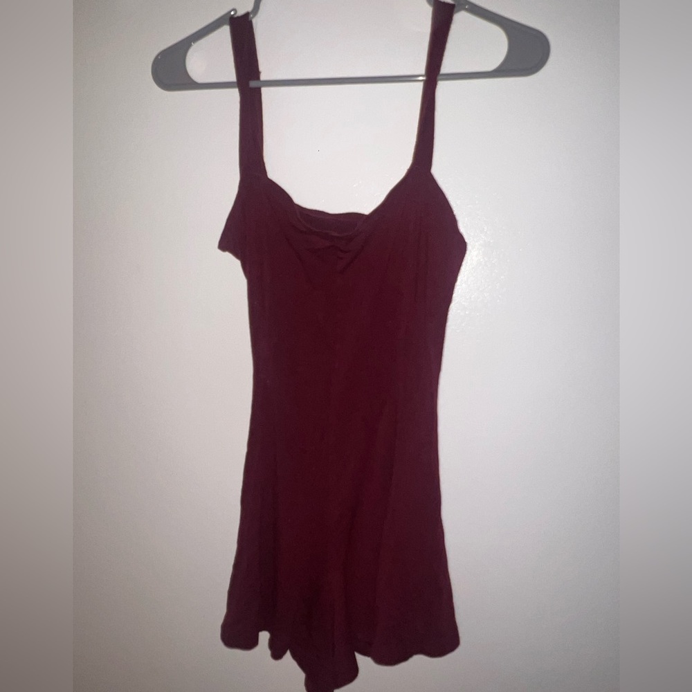 Small maroon romper